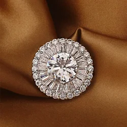 1PCs High-End Female Button Crystal Diamond Rhinestone Zircon Advanced Accessories round Decorative Clothes