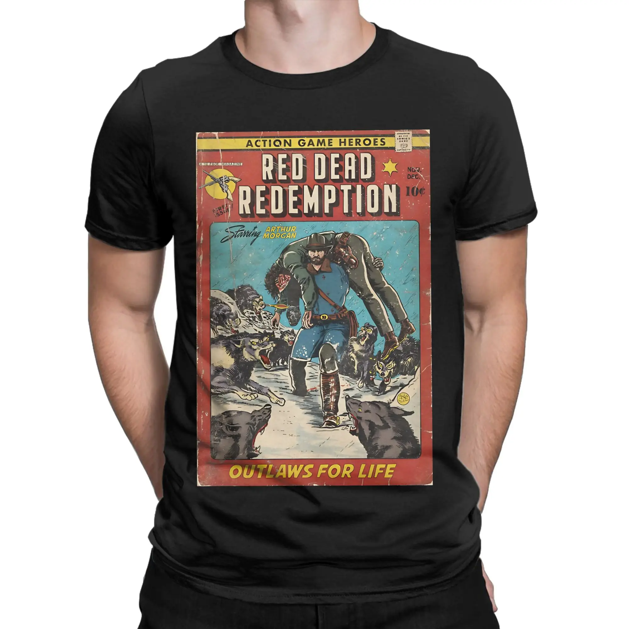 Red Dead Redemption Novelty T-shirt 100% coton Red Dead Redemption Tees Tops pour hommes