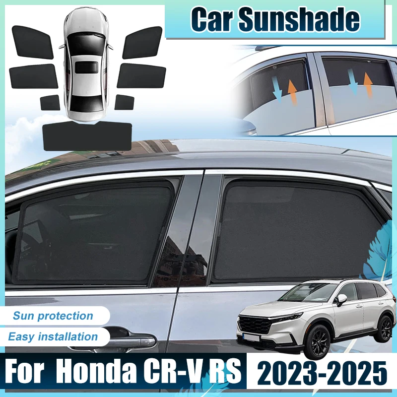 

For Honda CRV 2024 Accessories RS ZC8 2023 2025 Car Front Rear Window SunShade Covers Anti UV Visors Heat light Sun Baffle Mesh