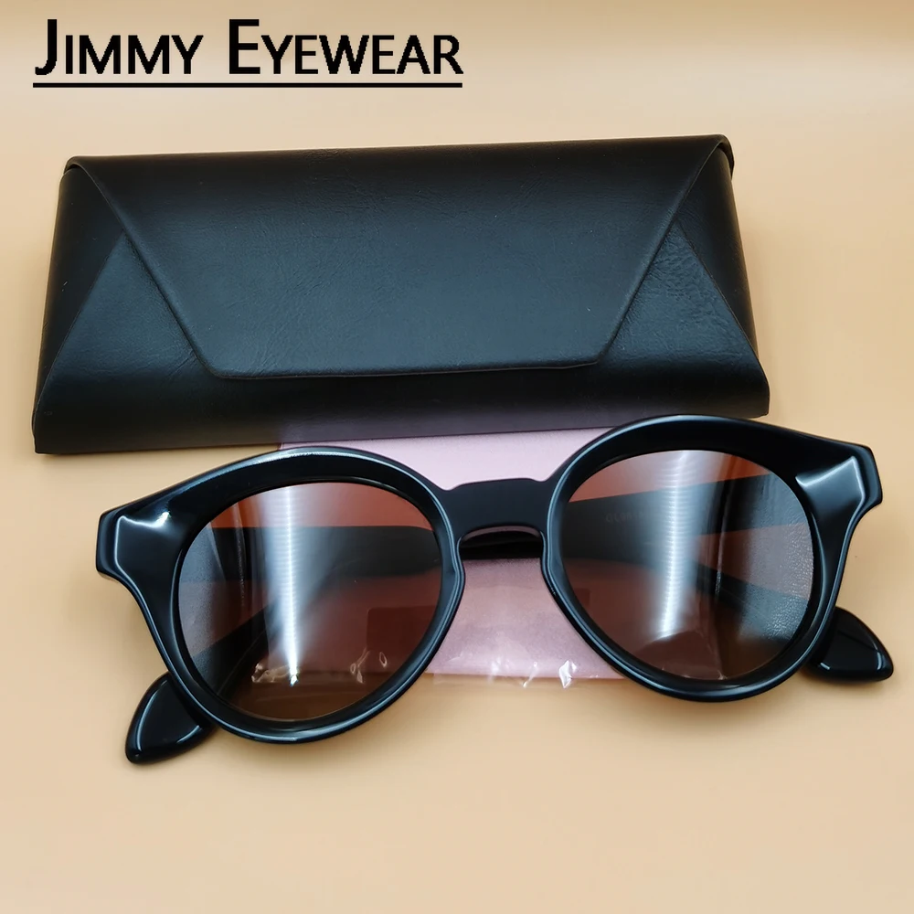 

Новые модные модные женские солнцезащитные очки в круглой ацетатной оправе, классические очки, роскошные дизайнерские элегантные поляризационные солнцезащитные очки UV400