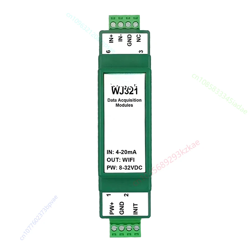 WiFi Acquisition Module WJ321, 4-20mA or 0-10V to Network Modbus TCP and MQTT