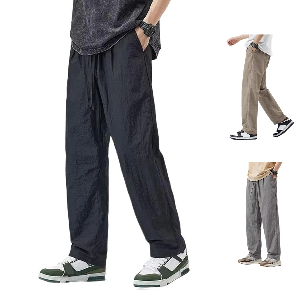

Men Clothing Casual Fashionable Vintage Trousers Pencil Cargo Solid Color Pants