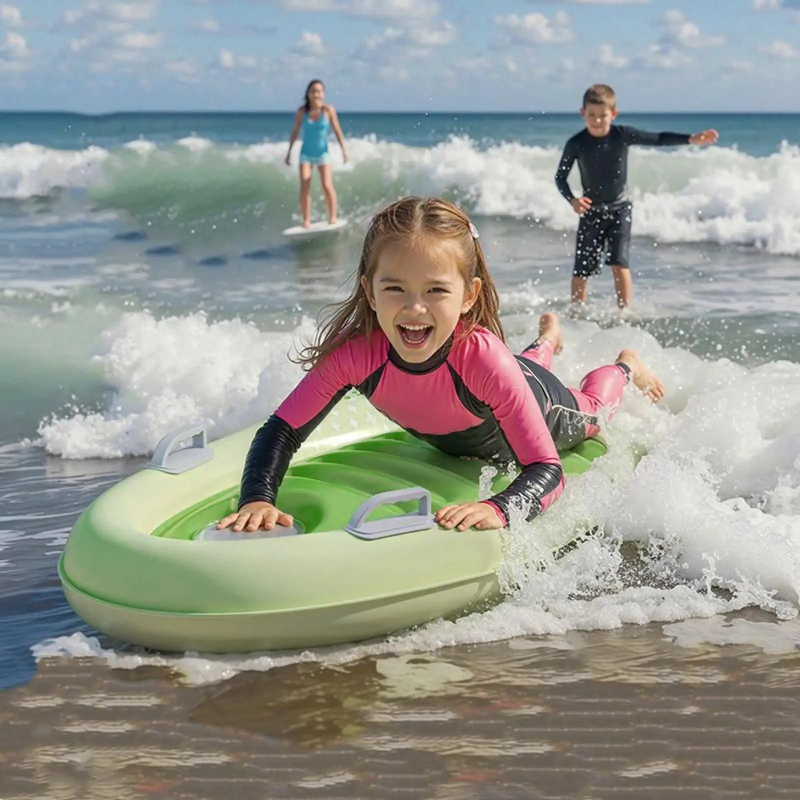 

Поплавок для бассейна, противоскользящая детская опора для доски для серфинга, толстый эргономичный удобный шезлонг для загара для девочек, сад, пляж, дети