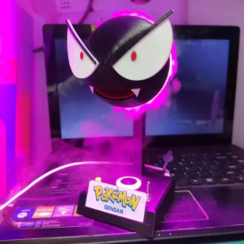 PokéMon Action Figures Umidificatore Gastly Raccogliere la decorazione del desktop Luce notturna Modello Giocattolo Figurina per bambini Regalo
