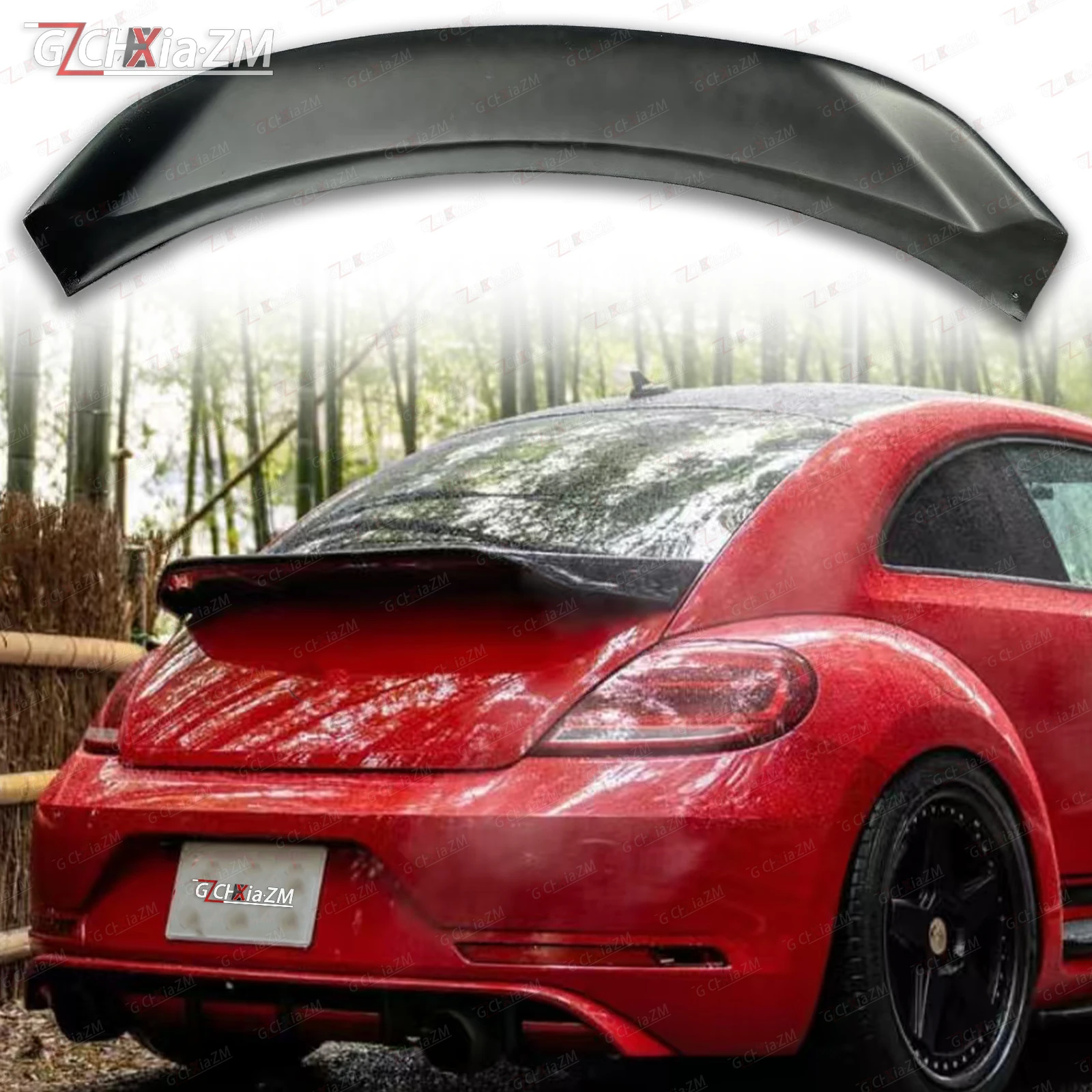 Para VW Beetle Spoiler Material FRP de fibra de carbono de alta calidad alerón trasero de coche para Volkswagen Beetle Spoiler 1998-2011