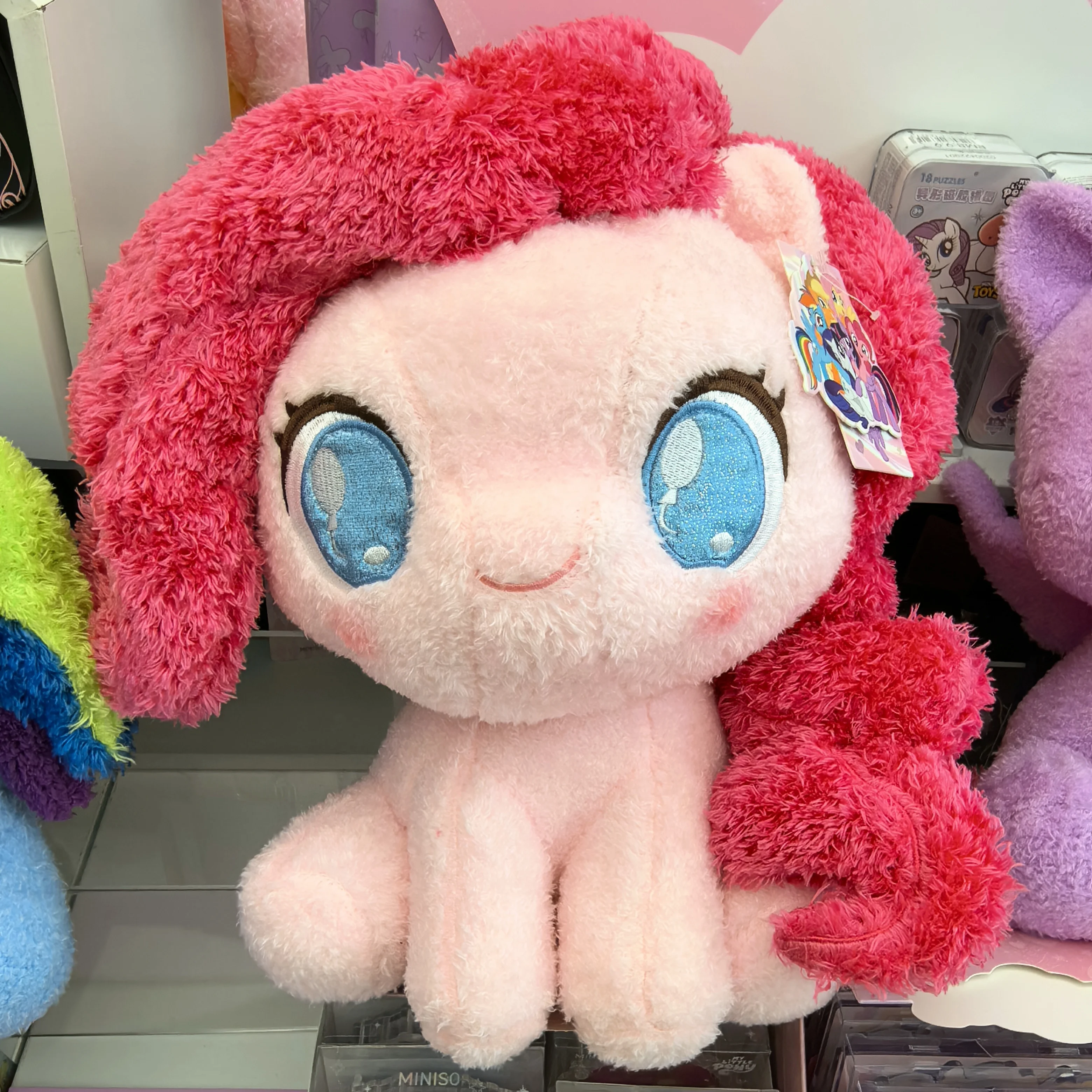 리틀 포니 Q 버전 앉아있는 봉제 인형 레인보우 대시 플러터쉬 트와일라잇 스파클 핑키 파이 귀여운 인형 팬들을 위한 선물