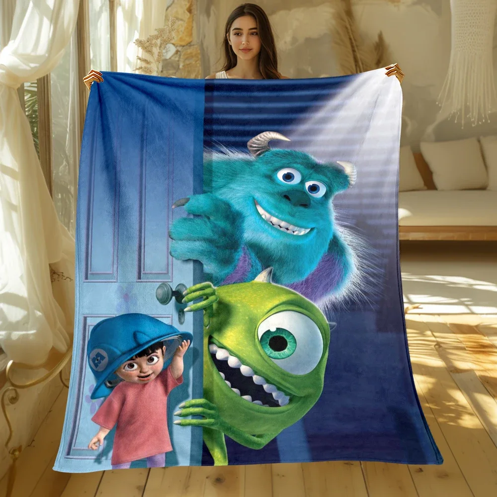 Monsters University HD Printed Flannel Thin Blanket.Four Season Blanket.for Sofa,beds,living Rooms,travel Picnic Gifts