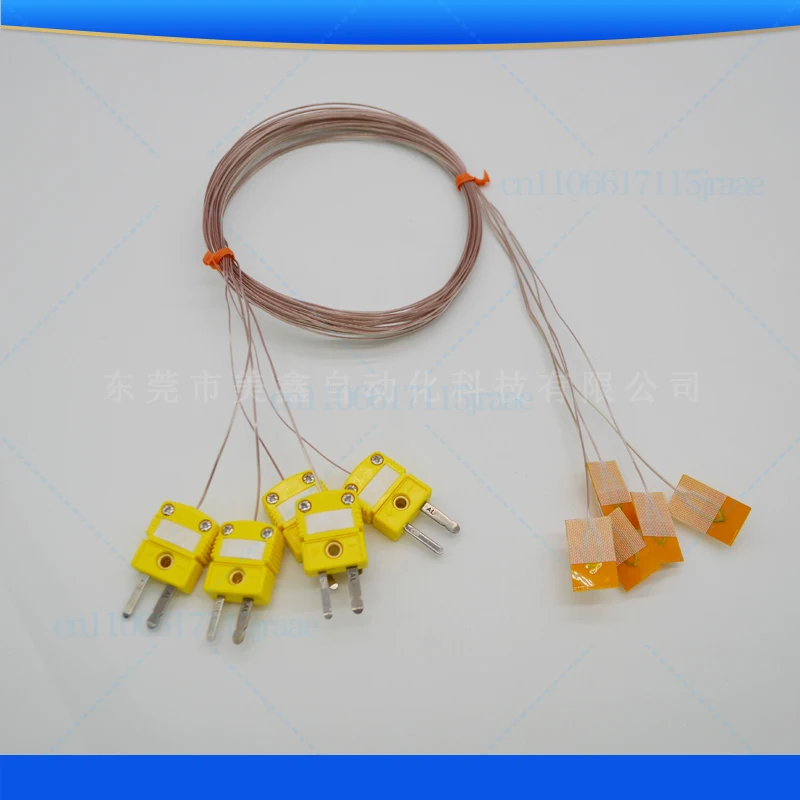 For Ktype thermocouple TT-K-30 paste type thermocouple patch J type T type temperature sensor sheet temperature measurement line