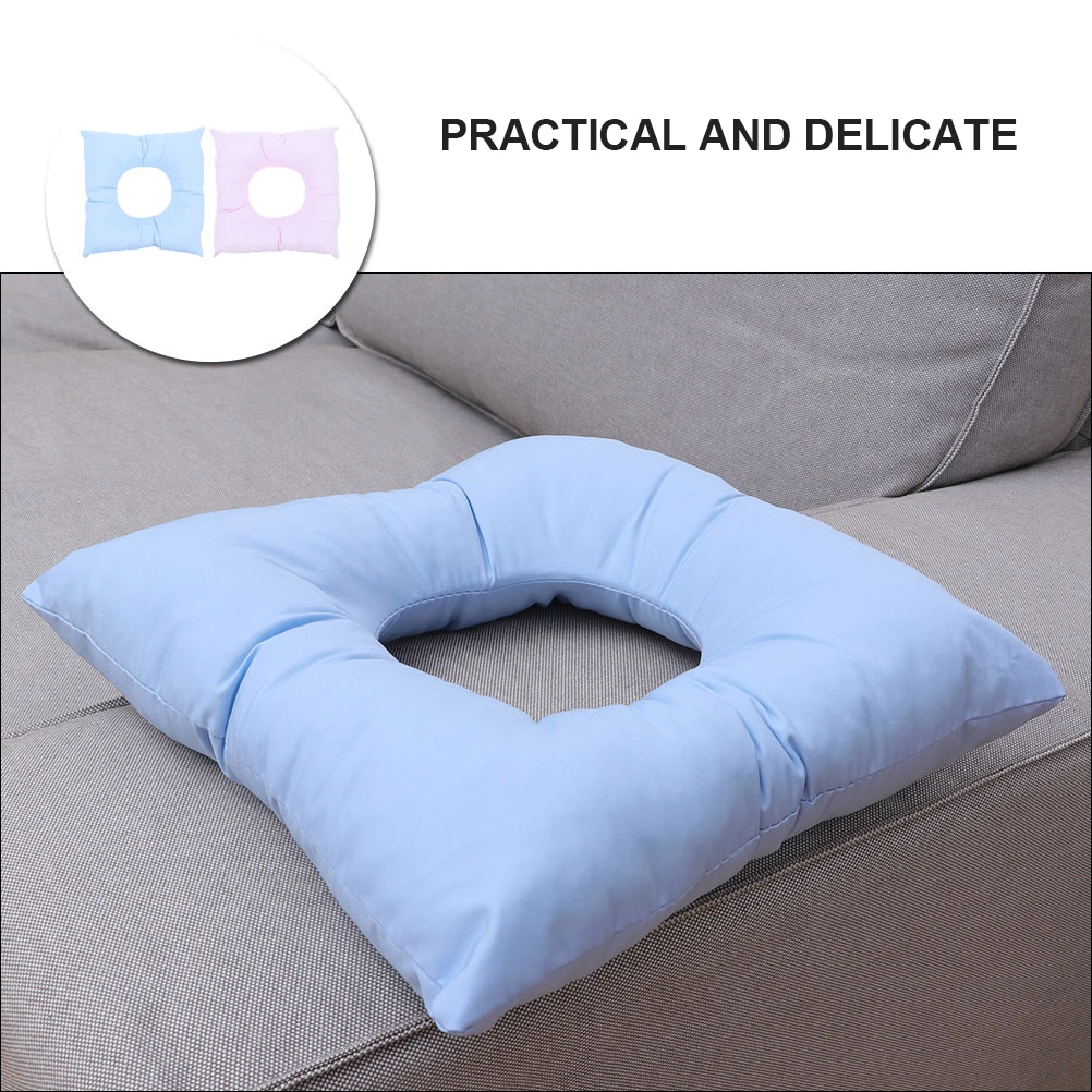 

2 шт., хлопковая массажная подушка для лица вниз для спа-салона, подушка для релаксации тела, удобная подушка для поддержки шеи, подушка для лица