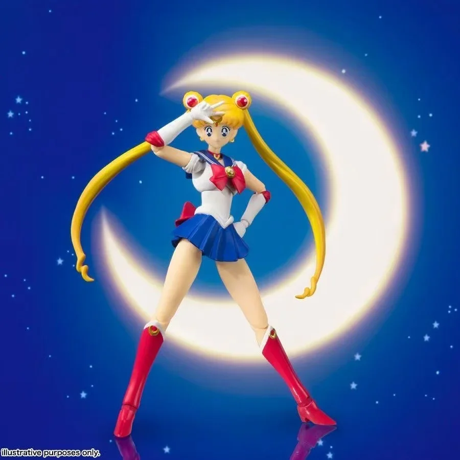 In Stock Bandai SHF Sailor Moon Water Ice Moon Hare Sailor Moon Can Do It Anime Figure Model Collection Toy Gift