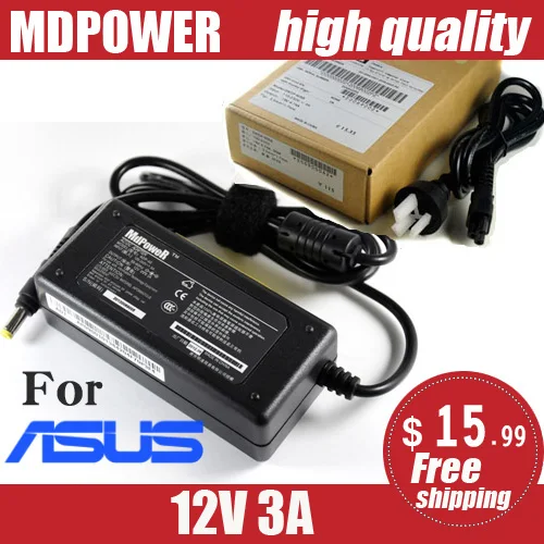 

MDPOWER For ASUS EeePC T91MT VX6 X101CH notebook laptop power supply power AC adapter charger cord 12V 3A