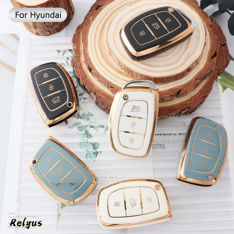 TPU Car Key Case Cover for Hyundai ix35 i40 i20 i10 Tucson Elantra Creta Sonata Ioniq Accent Creata Smart Remote Key Shell