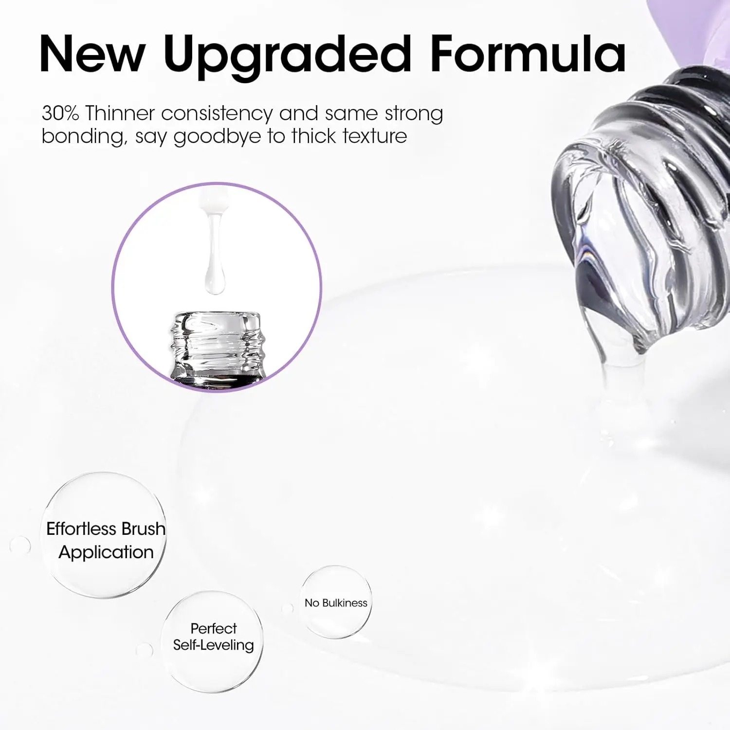 GELLEN مسمار سحر مجموعة 18 مللي تقشر هلام قاعدة معطف فوقي 2 قطعة قاعدة قابلة للتقشير هلام دون تمرغ واضح طلاء الأظافر DIY المنزل