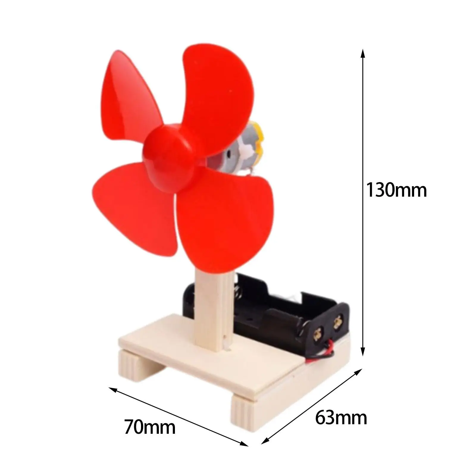 Modèle de ventilateur électrique bricolage, jouets scientifiques, expérience physique, kit d'assemblage pratique pour étudiants, convient aux 6 à 14 ans