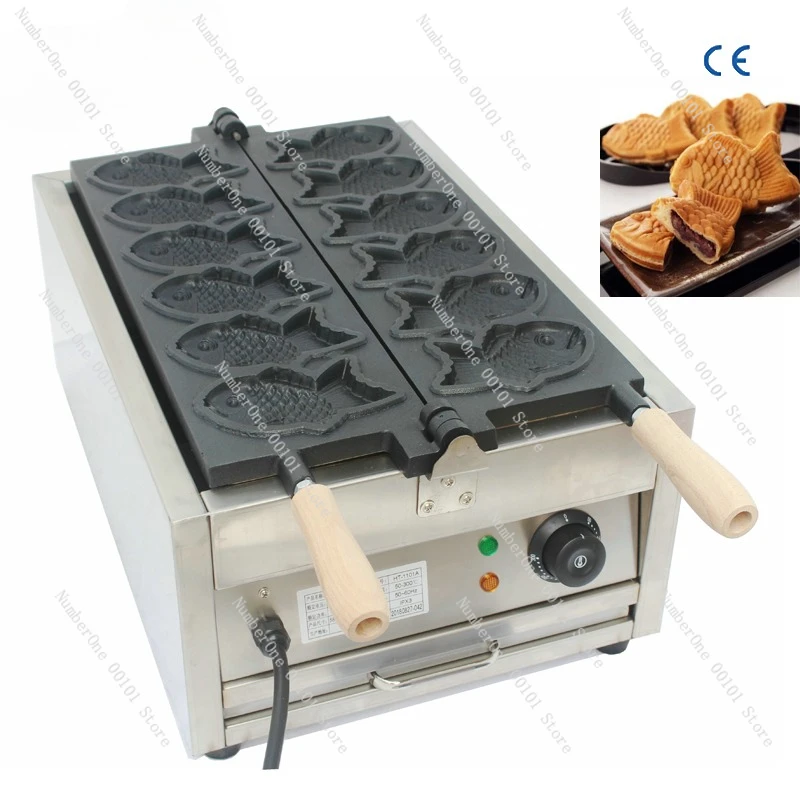 Grilled fish equipment and small fish roasting machine | Commercial electric cake machine booth