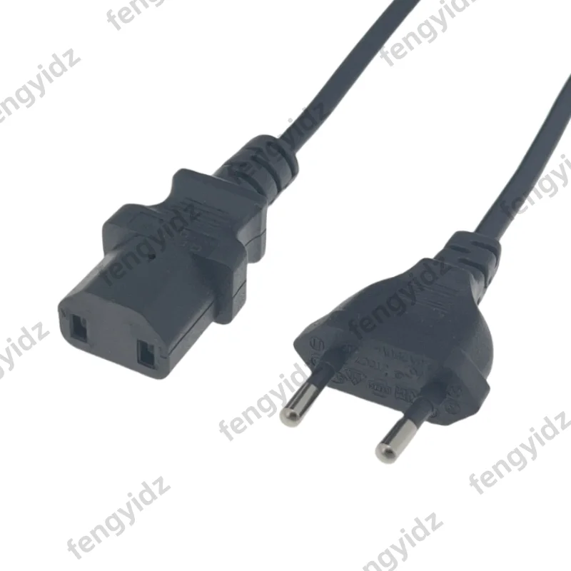 Universal 2Prong Male Plug To IEC320 C17 Female Adapter AC Power Cord For PS4 Pro EU/US Standard Power Supply Charging Cable