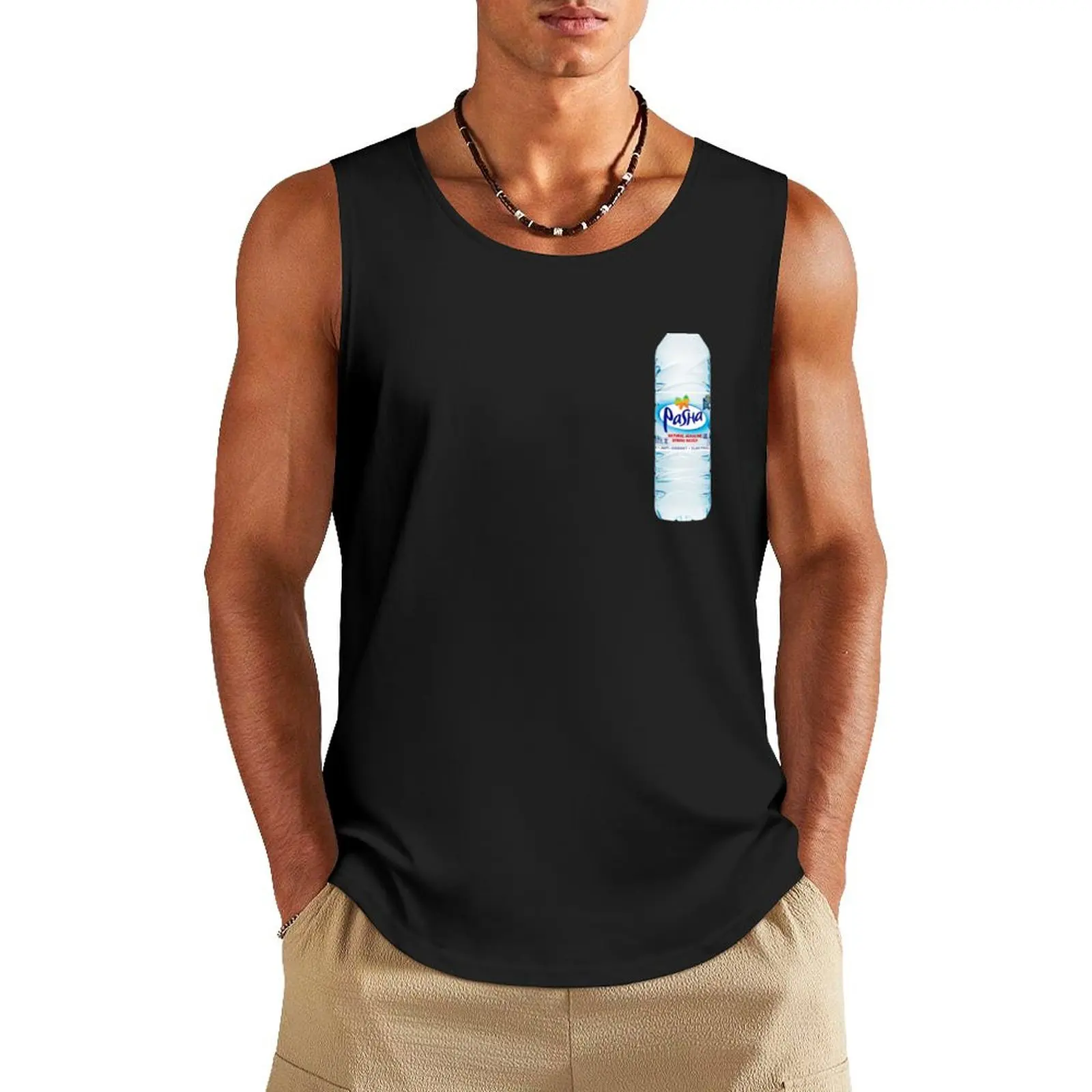 

Pashanim Saka Wasser Tank Top vest for men Men's fitness t-shirt Male clothes