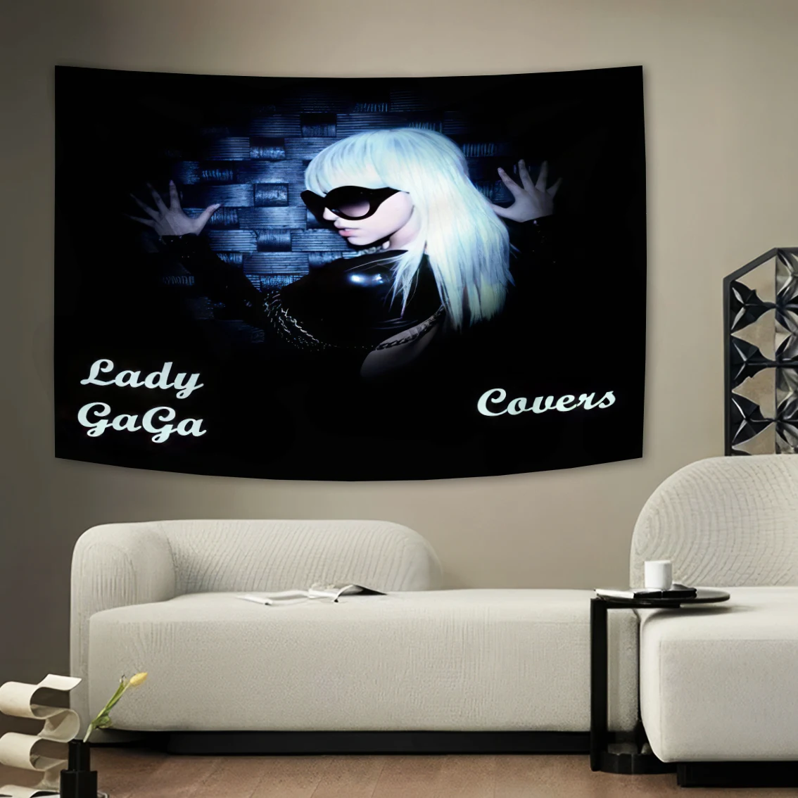 Lady Gaga Singer Tapestry Cheap Tarot Hippie Wall Hanging Bohemian Living Room Bedroom Home Decor College Dorm Background Cloth