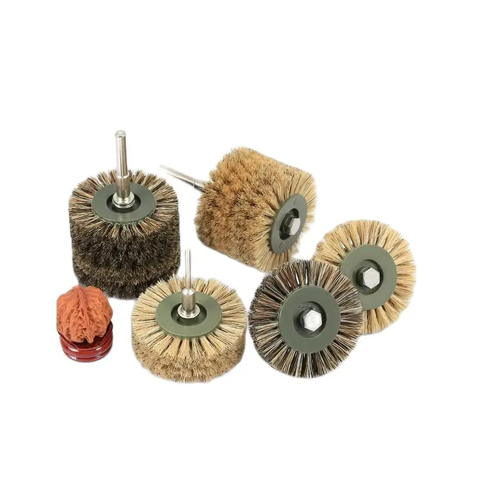 

6mm handle electric stationery pig sideburns nano silk brush head Bodhi walnut polishing cleaning brush