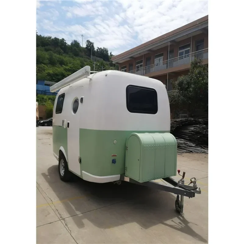 

Towing Caravan factory custom off road small camper trailer mini travel caravan fiberglass caravan with kitchen trailer camping