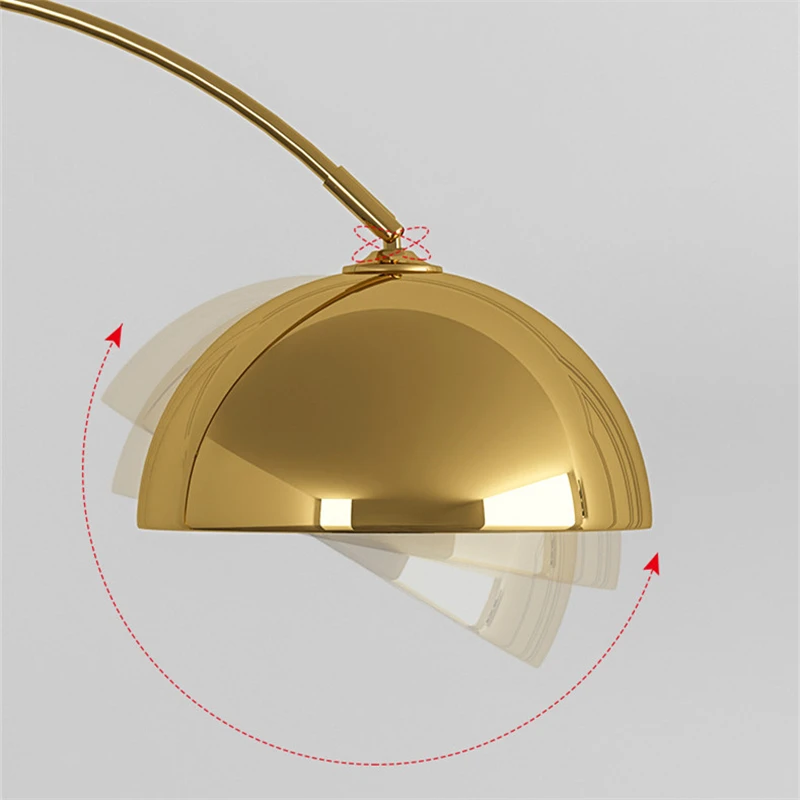 Imagem -06 - Modern Led Floor Lamp Simples Mármore Base Metal Standing Light Quarto Sala Decoração Corner Floor Light