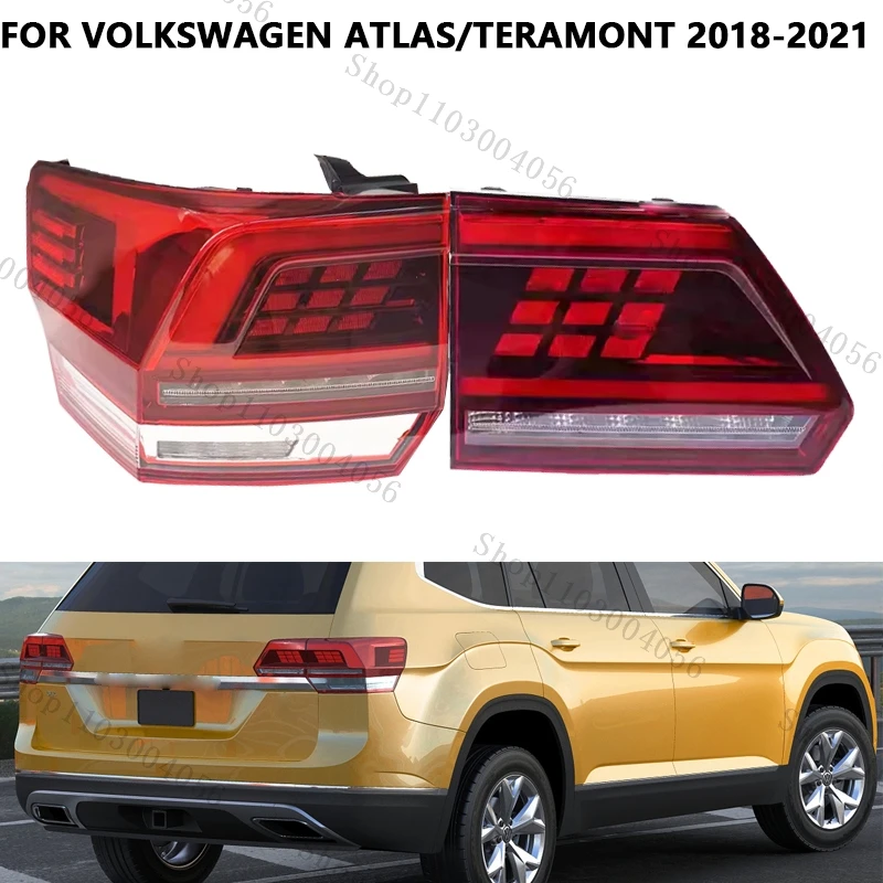 

Задний фонарь для Volkswagen Atlas/Teramont 2017-2020: задний бампер, стоп-сигнал, предупреждающий свет