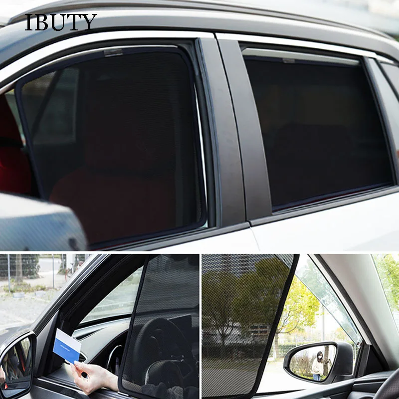 For Hyundai Tucson 2015 2016 2017 2019 2020 Car Sunshade Side Window Mesh Curtains Sun Visor UV Heat Protection Sun Shade Cover