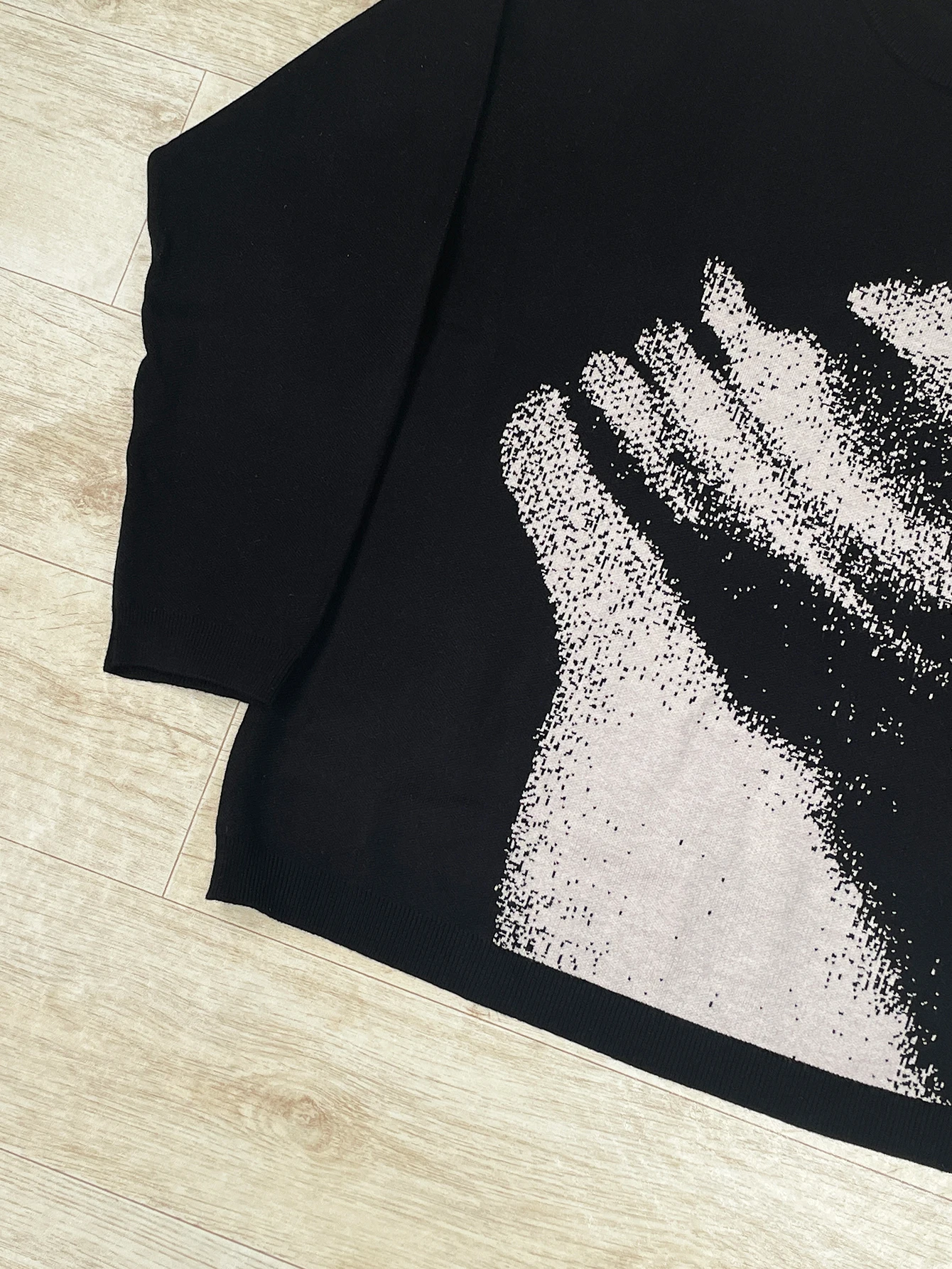 Y2k Gebreide Trui Acryl Mannen Kleding Mode Hip Hop Grunge Goth Punk Casual Harajuku Grafische Print Lange mouwen Trui