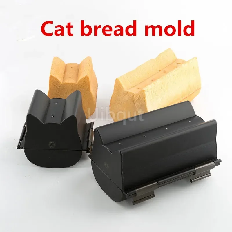 Cute Kitten Style Toast Loaf Form Cat Toast Mold Non-Stick Sugar Cat Head Loaf Form bread Dessert cake Mousse tools owls mold