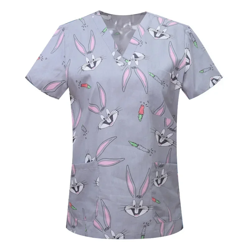 Medical Uniforms Lab Clothes Women Mens Scrubs Tops Nurse Nursing Uniform Vet Costume Spa Workwear Hospital Surgery Work Shirts