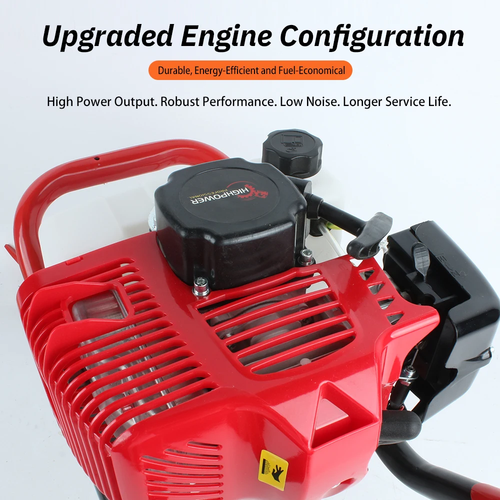

51.7cc Earth Auger Garden Auger Yard Tree Planting Auger Hole Digging Machine (No Drill) High Power Gas Powered Post Hole Digger