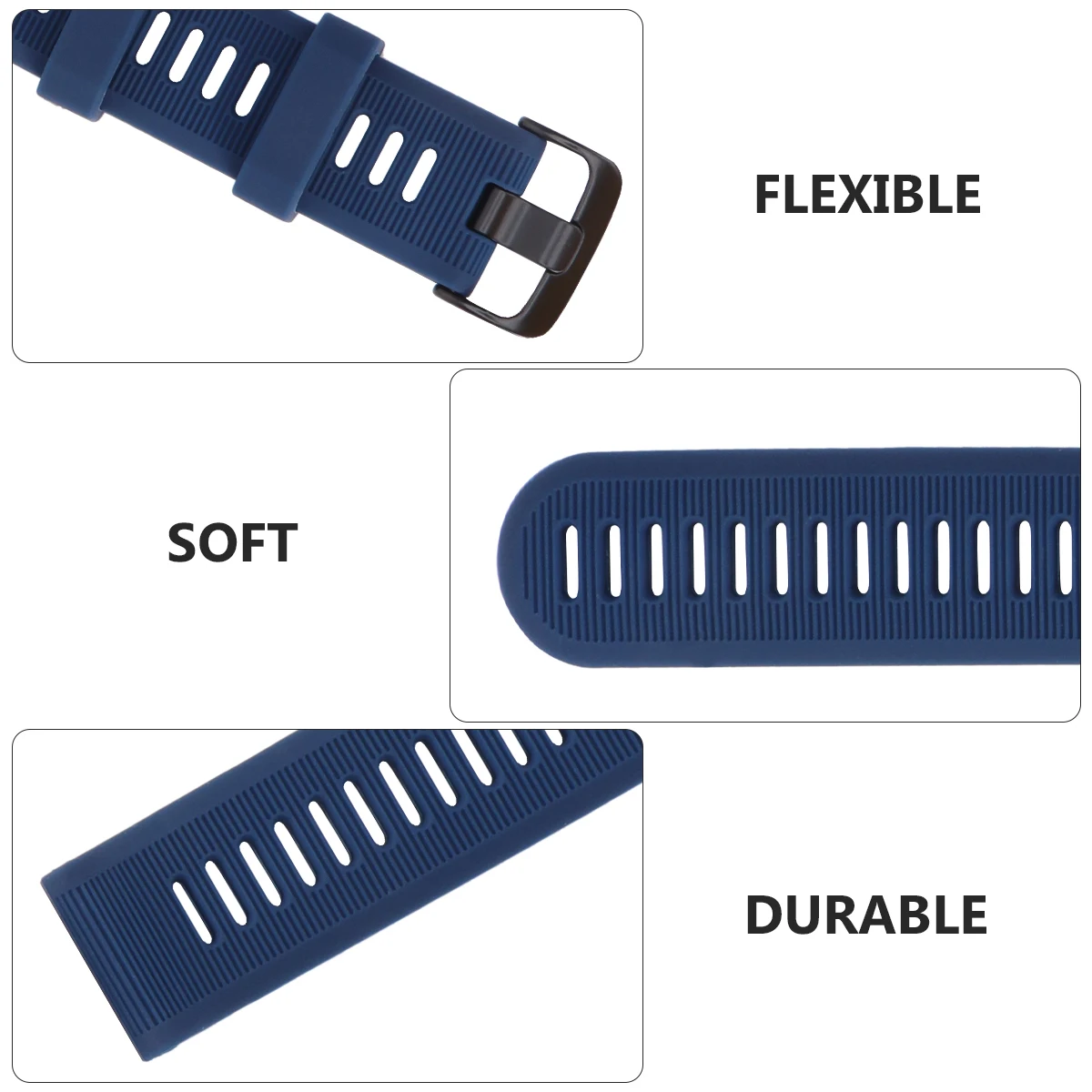

Silicone Watch PC Material Breathable Lightweight Adjustable Fit for Watch Strap Smartwatches Sports Outdoor