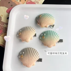 Girls Cute Cartoon Sweet Hair Clip Starfish Shell Cute Cartoon Hair Bands Lovely Hair Accessories Hawaii Headwear Hairpins