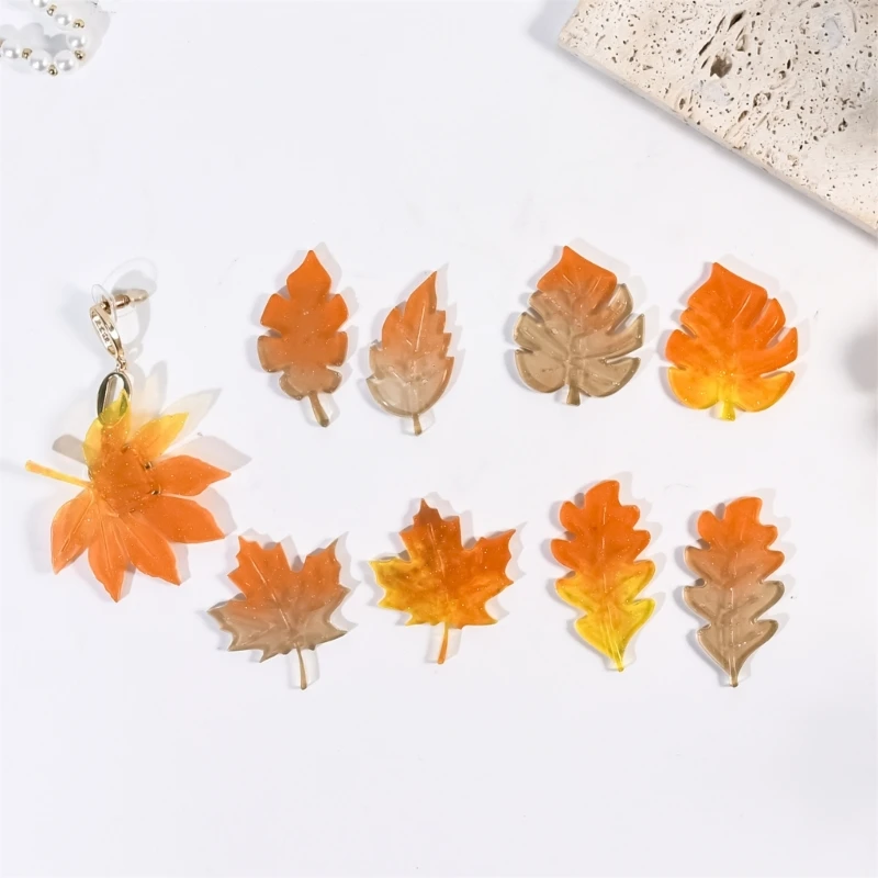 ورقة القيقب شكل السيليكون قلادة قلادة المجوهرات مصنوعة يدويا صنع الملحقات