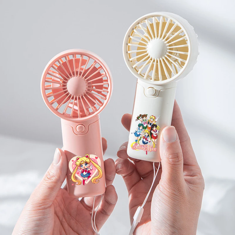 

Sailor Moon Portable Fan Convenient Small Fan Summer Pocket Hand-held Fans Lightweight Handheld Mini Fan Air Coolers Gift 2026