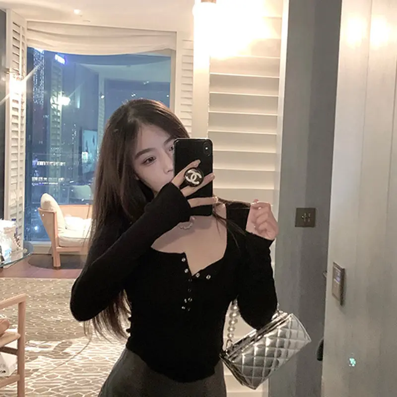 البلوزات لاعبا البلوفرات امرأة تريكو الثلوج الياقة المدورة الرياضة لعبة الشارع الشهير الأداء النشط تنفس الخريف صالح #3