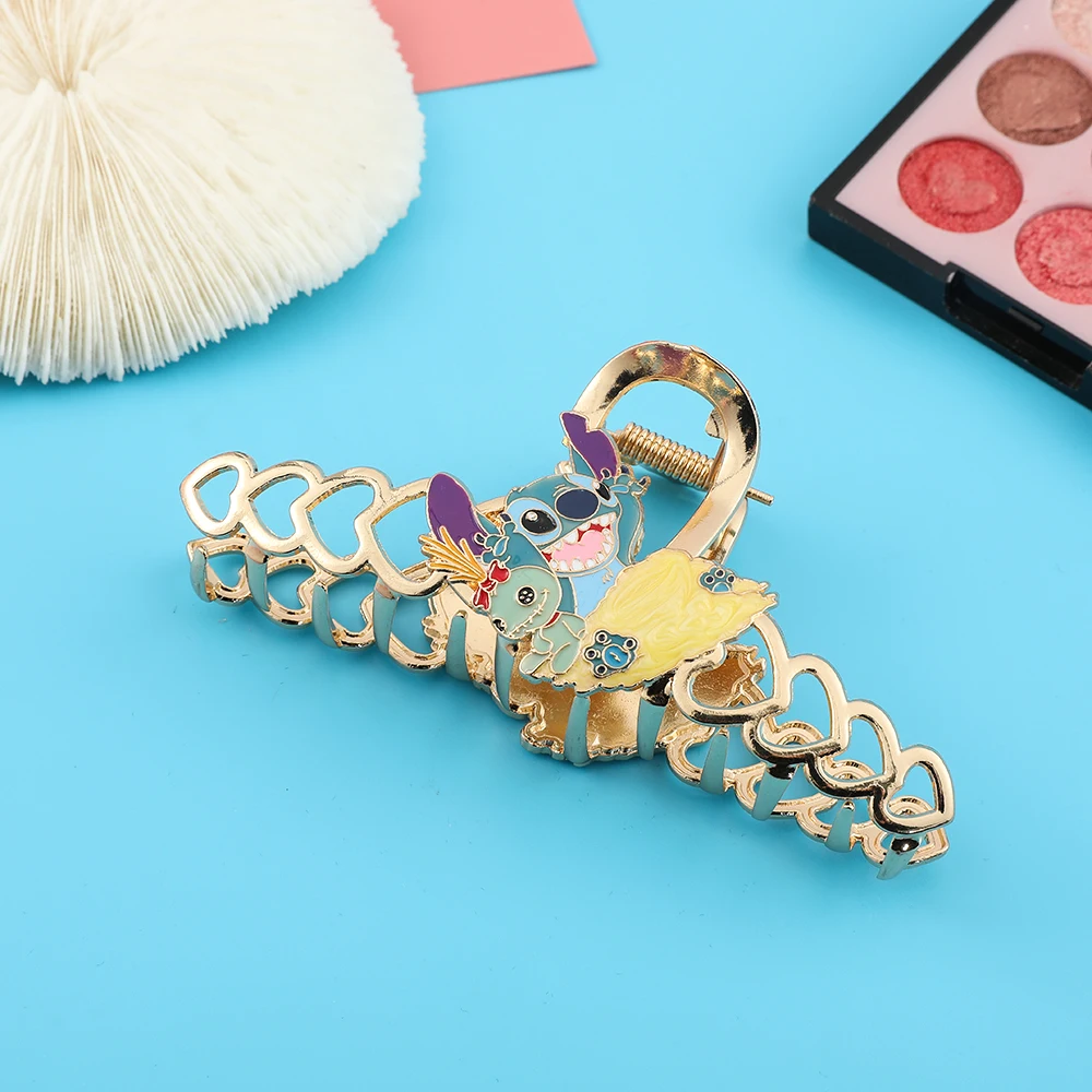 Cartoon Anime Stitch Hair Clip Hair Claw for Women Geometric Metal Girl Cute Hair Accessories Peripheral Anime Cosplay Jewelry