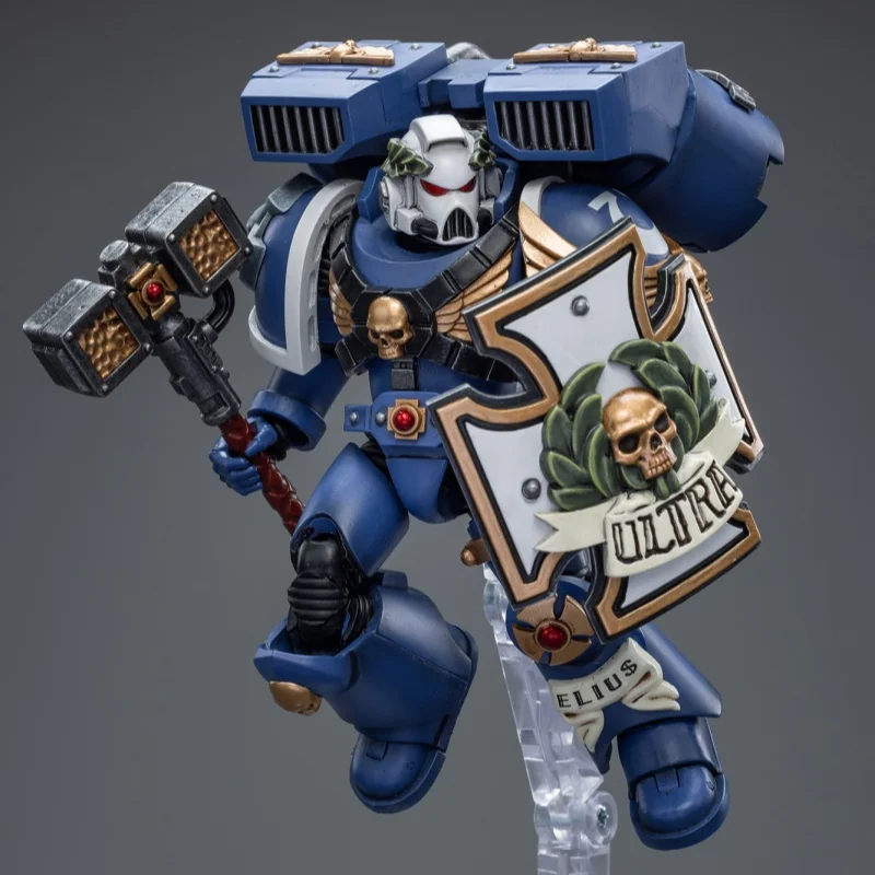 [In Stock] Joytoy Warhammer 40k Ultramarine Vanguard Veterans 3-Person Group 1/18 Movable Soldier Mannequin To Play With Gift