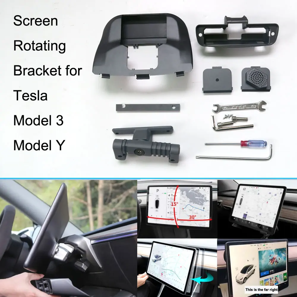 

Вращающийся кронштейн для экрана, держатель GPS-навигации для Tesla Model 3 Model Y