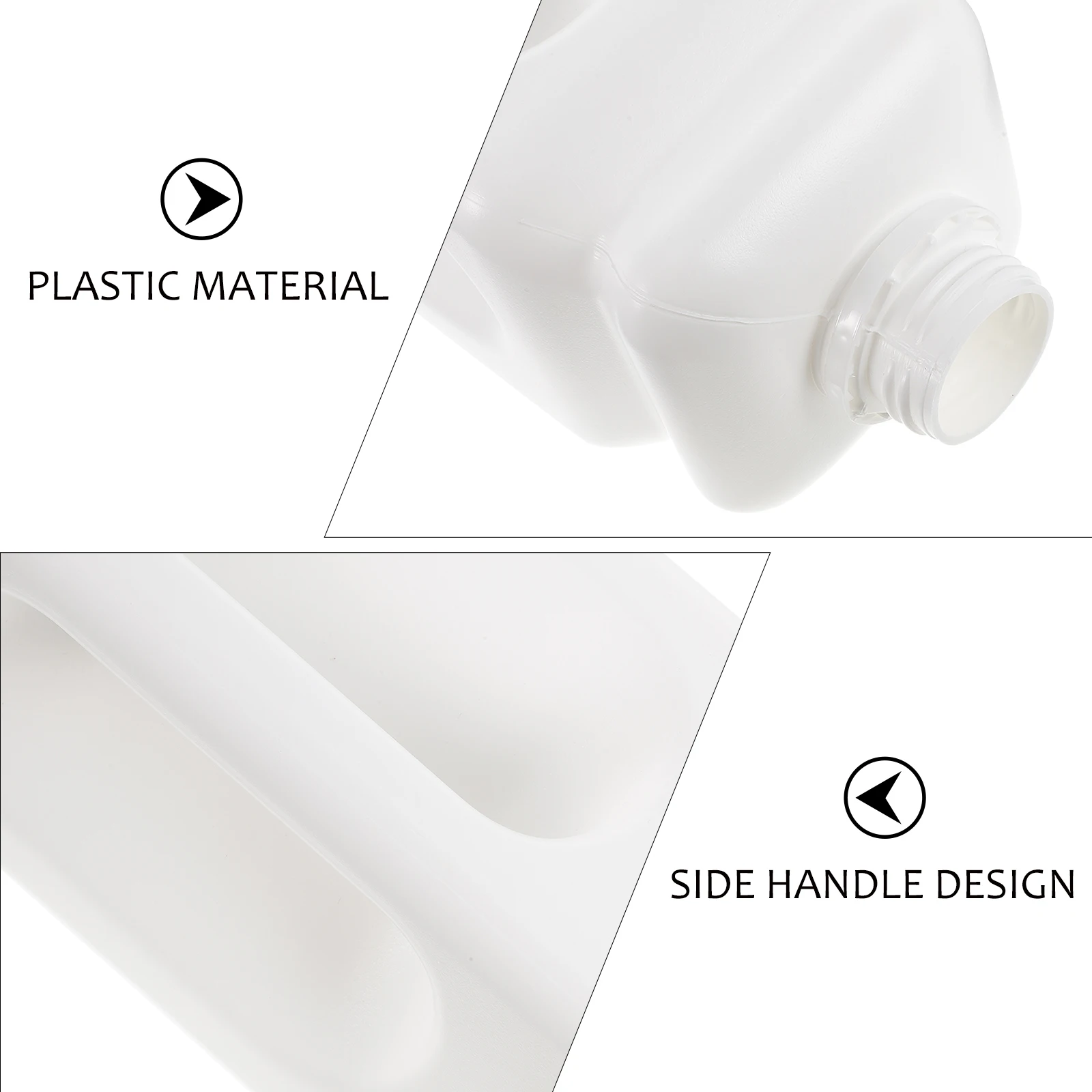 

2Pcs Reusable Plastic Water Jugs Leak-Proof Storage Jug Caps Gallon Size Ergonomic Handle Multipurpose Liquid Container