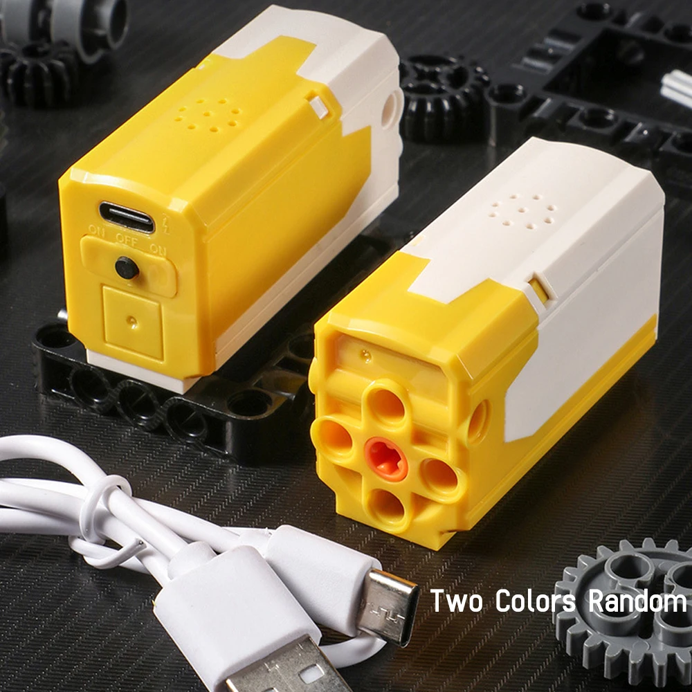 MOC ชาร์จไร้สาย M/L มอเตอร์สนับสนุน APP รีโมทคอนโทรลปรับความเร็วสําหรับ Building Blocks Power ฟังก์ชั่น 9686 8883 88003