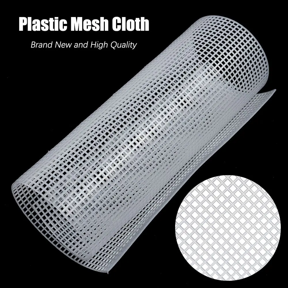 Plastik DIY Handarbeit Häkelnadel-Taschen aus Netzstoff für Taschen Teppich Faden Häkelzubehör Plastik-Gitter-Häkelarbeiten