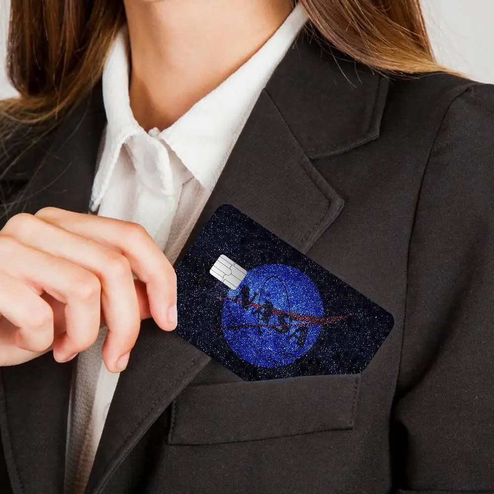 LOGO USA Agency N-NASA 100% Hot Sale Amine Credit Debit Bank Card Bus Card Film Skin Sticker