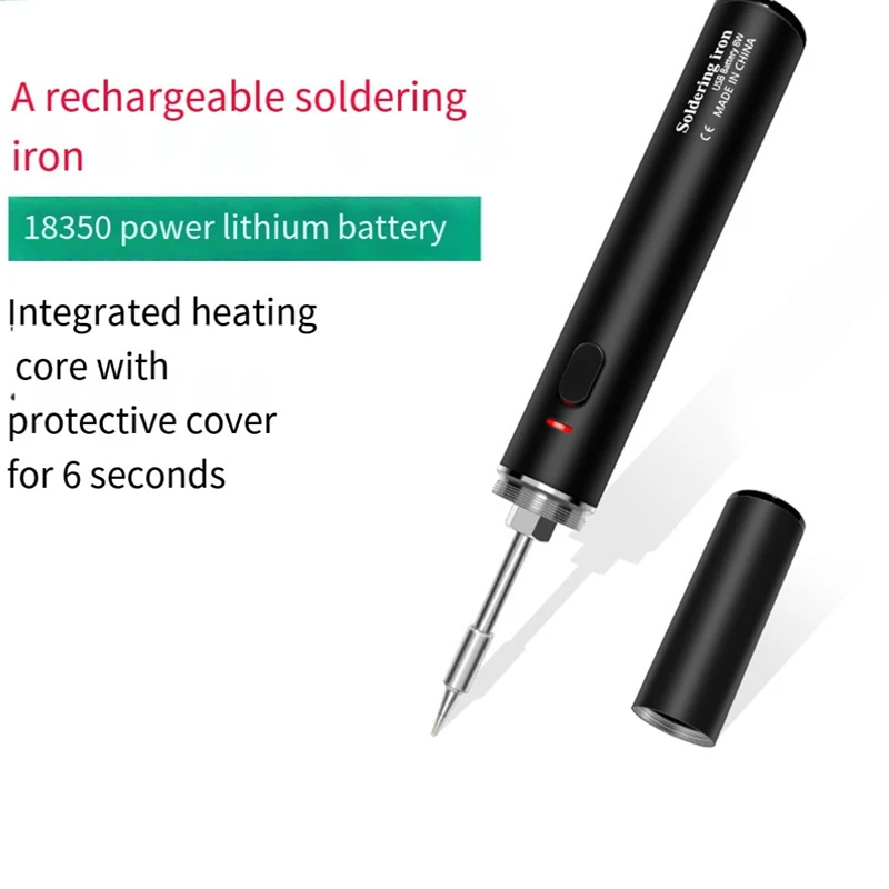 USB Wireless Charging Electric Soldering Iron Tin Portable Solder Iron USB Fast Charging Repair Welding Tool Kit A Easy Install