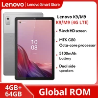 Lenovo Tab K9/M9 tableta 4G LTE + WiFi ROM Global 9 pulgadas MTK G80 octa-core 4GB 64GB 5100mAh Android 13 Dolby Atmos sonido PC Pad