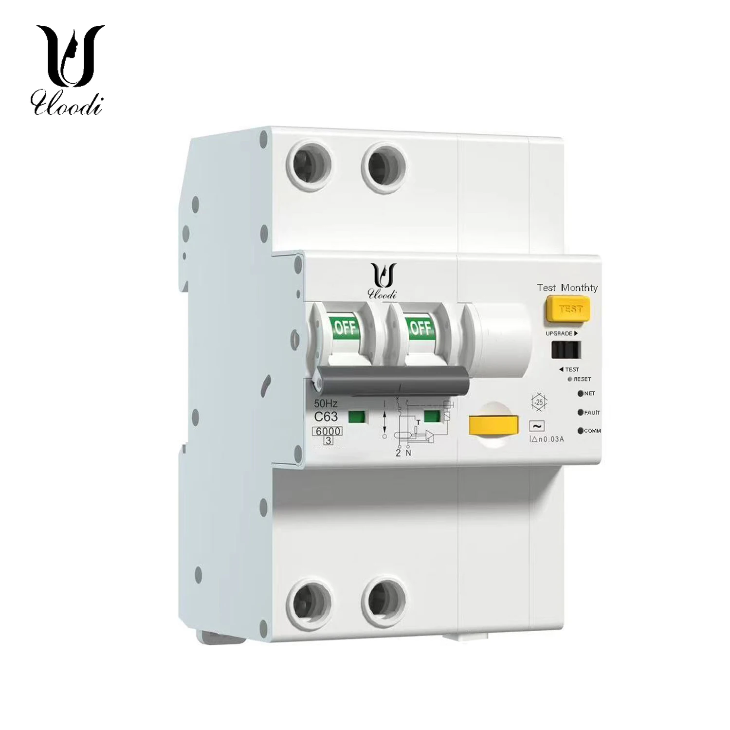 

Modbus Smart Circuit Breaker, RCBO, Remote Control, Short Circuit Protection, Timed 2P without Metering