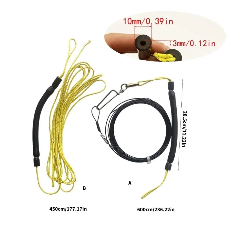 Y1UC Spearfishing Bungees Line Accessory Latex Shock Cord Outdoors Heavy Duty Speargun Bungees Shock Cord for Underwater Fishing view 4