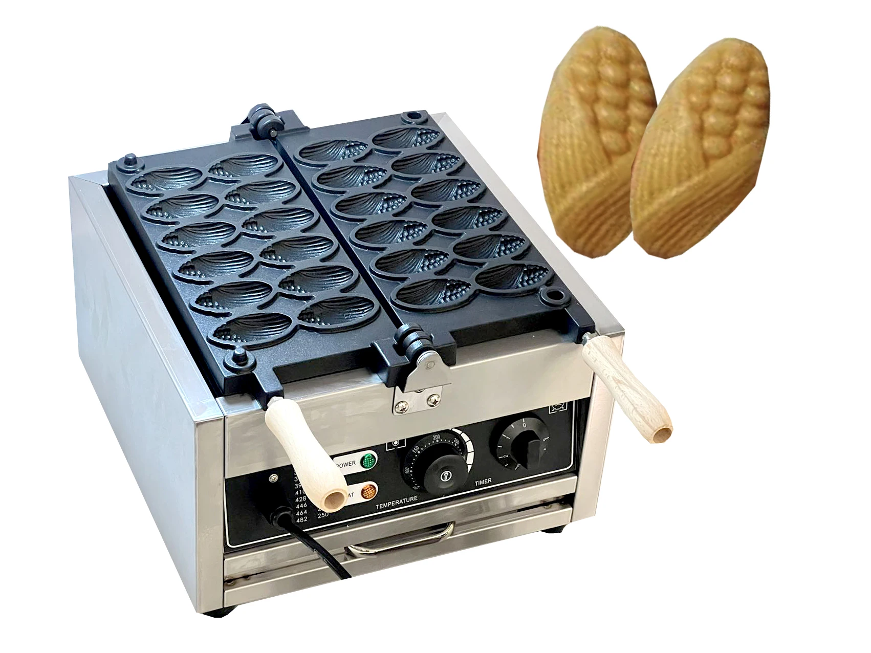 Electric Mini 12Pcs Corn Shape Waffle Making Machine Commercial Waffle Maker 1800W