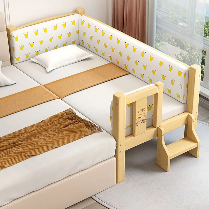 

Near Single Kids Bed Boys Safety Barrier Modern Luxury Children Beds Girl Fashion Camas Cheap Dormitorio Bedroom Furniture