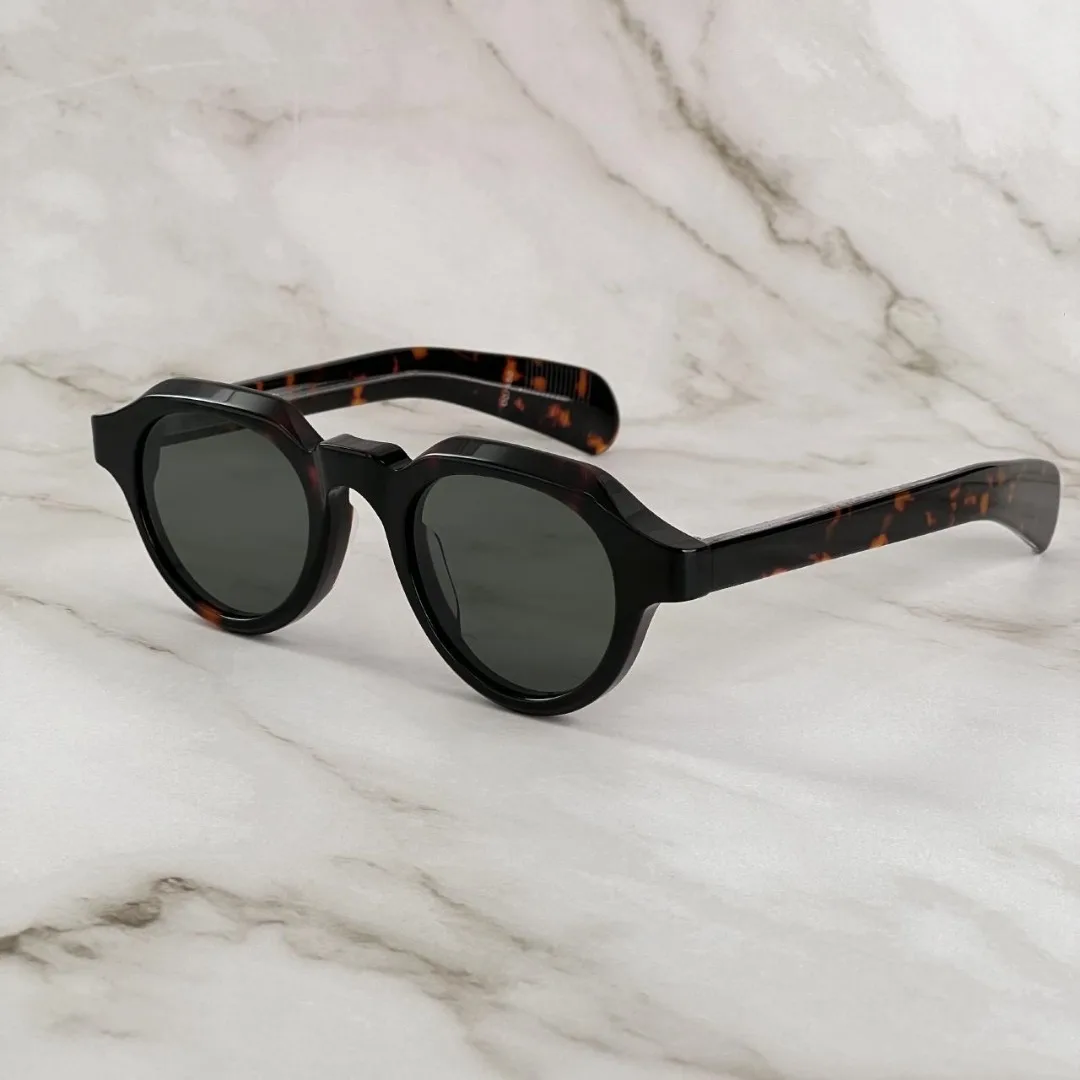 Classic Oval Sunglasses Retro Nostalgic Casual Style UV400 Unisex Sun Glasses For Men Women With Storage Box